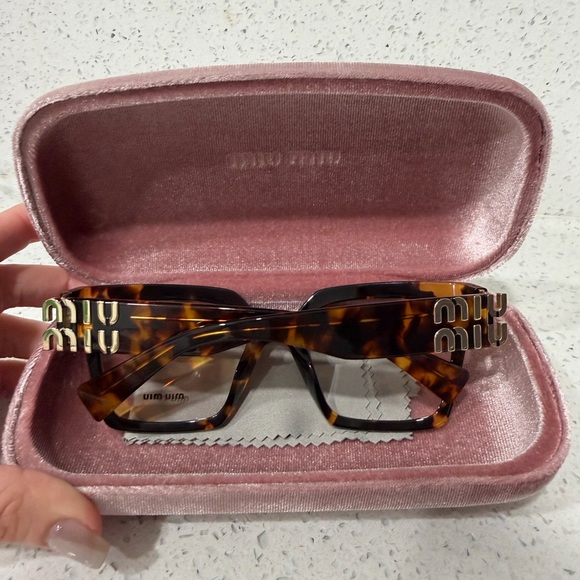 Miu Miu MU 04UV Honey Havana Eyeglasses Frames - Picture 11 of 12